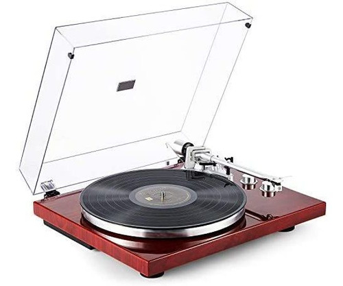 Tocadiscos 1byone Ajustable Con Conexión Inalámbrica -rojo