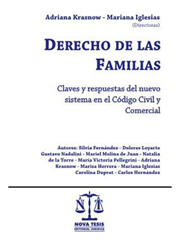 Derecho De Las Familias - Krasnow, Iglesias