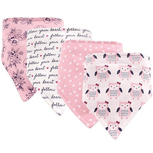 Hudson Baby Bandana Babero 4 Piezas Búhos