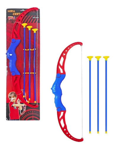 Arco E Flecha Brinquedo Mira Certa Com Luz - Zoop Toys Cor Azul
