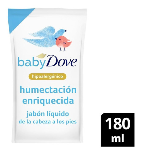 Jabon Liquido Dove Baby Humectacion Enriquecida 180ml