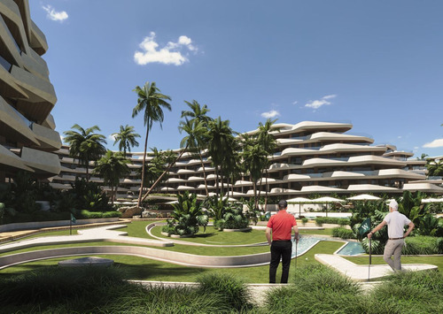Apartamentos En Planos Cap Cana 1 Habitacion, Proyecto Wave Garden Beach Y Gol