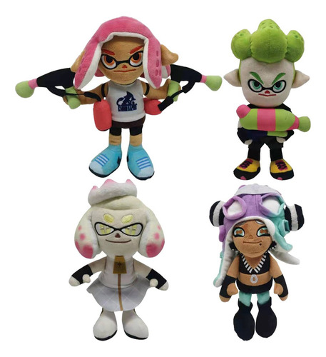 4pcs Switch Splatoon 2 Peluche Muñeca Niños Cumpleaño Regalo