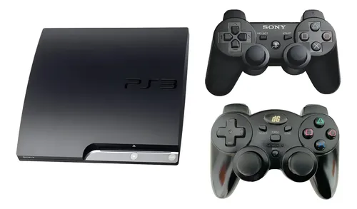 PlayStation3 - SONY PlayStation3 本体 Sony Ps3 Playstation 3 Slim 256gb 2 Controles Sony E Dg | Frete grátis