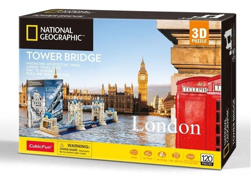 Puzle 3d 120 Tower Bridge Londres - Cubicfun