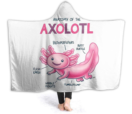 Manta Con Capucha De Anatomy Of The Axolotl Manta De Fr...