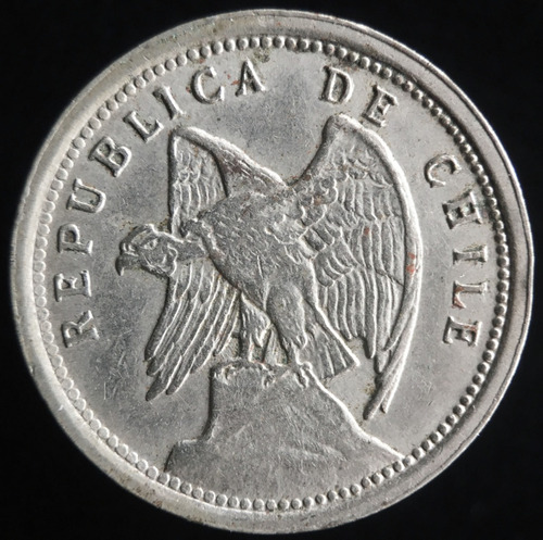 Chile, 10 Centavos, 1928. Vf.