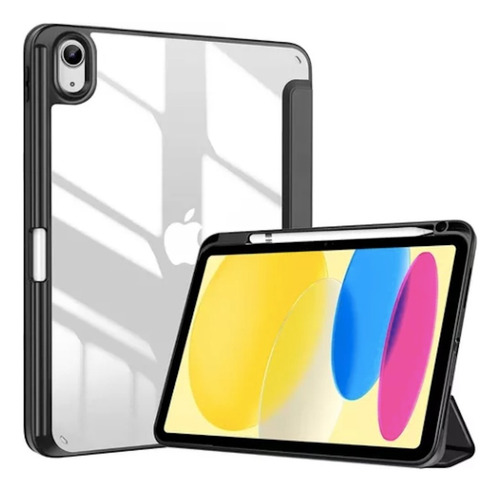 Funda Case Smart Cover  + Mica Cristal Para iPad 10th 10.9 