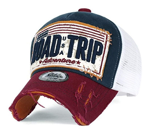 Ililily Road Trip Vintage Distressed Snapback