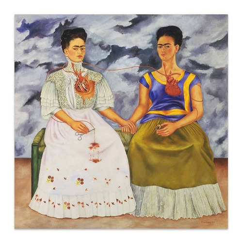 Cuadro Canvas Las Dos Fridas Frida Kahlo 50x50 M Y C