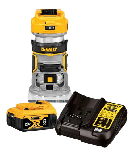 Tupia Compacta 20v Dewalt Dcw600 + Bateria 5.0ah Carregador