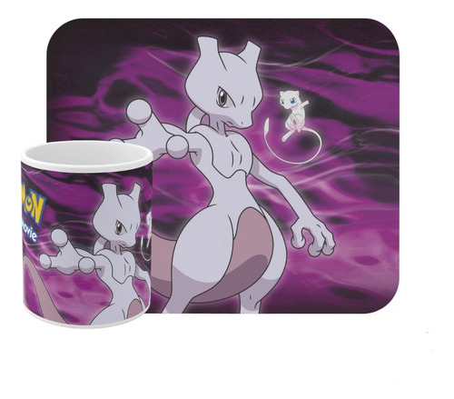 Taza Más Mousepad Película Mewtwo Vs Mew Pokémon