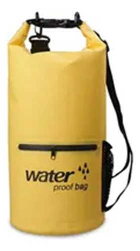 Mochila Seca Impermeable. 25 L. Waterproof. Amarillo