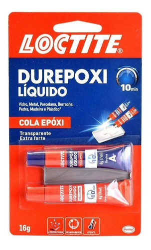 Cola Epóxi Durepoxi Liquido 16g 10min Araldite - Loctite