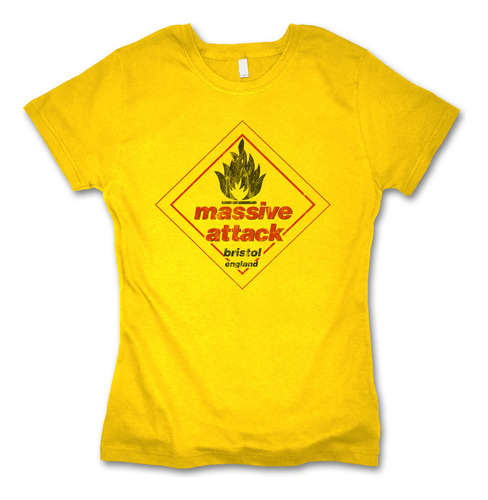 Playera Massive Attack Blue Lines Retro Style Para Mujer