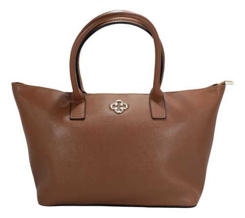 Bolsa Feminina Capodarte Shopper Marrom Grande Espaçosa