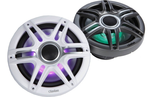 Cornetas Marinas Clarion 7.7 Led Rgb Atv Polaris Lancha