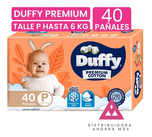 Pañales Bebes Duffy Premium Cotton P
