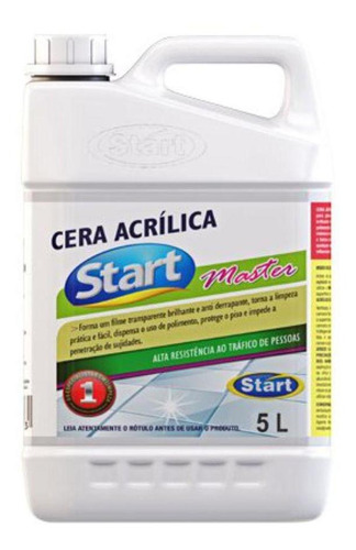 Cera Antiderrapante Acrílica Start Master Longa Duração 5l