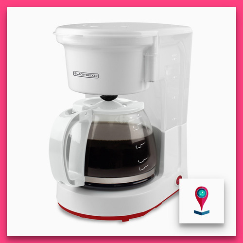 Cafetera Black+Decker CM0410-AR semi automática blanca de filtro 220V