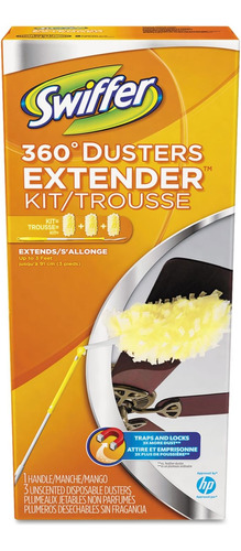 Swiffer 360 Dusters Extender Kit, 3 Plumeros Sin Perfume Con