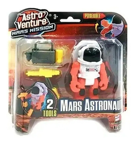 Astro Venture Figura Muñeco Astronauta Mars C/accesorios Srj