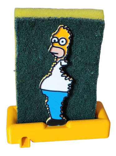 Suporte Para Esponja Homer Simpson Bucha Decoração Cozinha