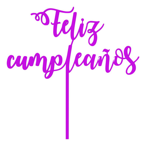 Topper Para Torta Feliz Cumpleaños