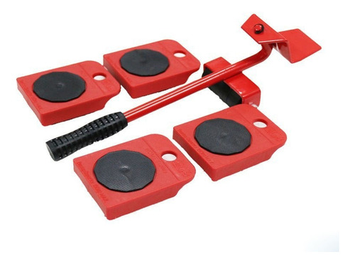 Dispositivo móvil de elevación fácil de materiales pesados, color rojo