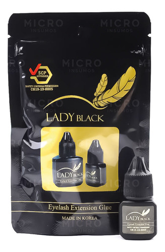 Pega De Pestañas Lady Black