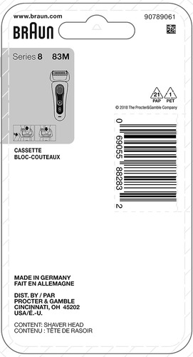 Braun Series 8 Cabezal De Reemplazo De Rasurador Eléctrico -