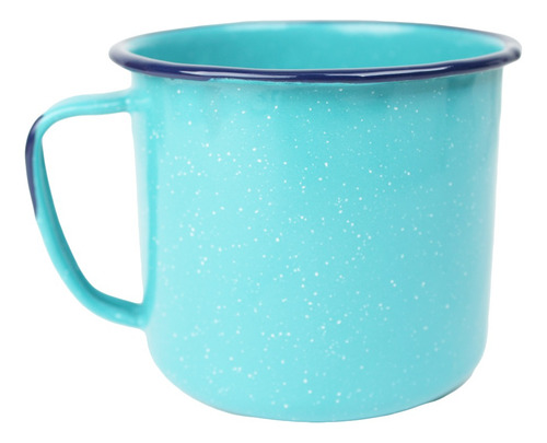 Taza Pocillo De Peltre Azul Turquesa 1200 Ml Cinsa