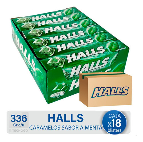 Caja Pastillas Halls Menta Caramelos Pack - Mejor Precio