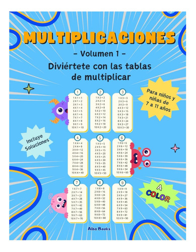 Libro: Multiplicaciones Diviértete Con Las Tablas De De 7 A