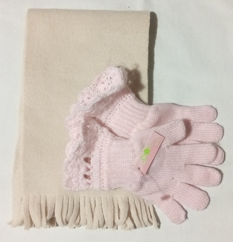 Conjunto Guantes Y Bufanda  (niña)