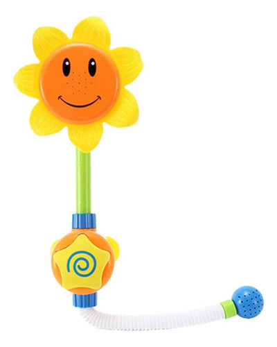 Juego Para Ducha Baño Infantil Girasol De Agua Para Niños