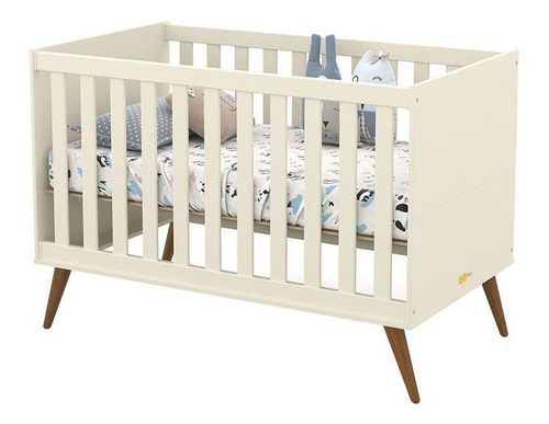 Berço Americano Retro Gold Off White Eco Wood - Matic