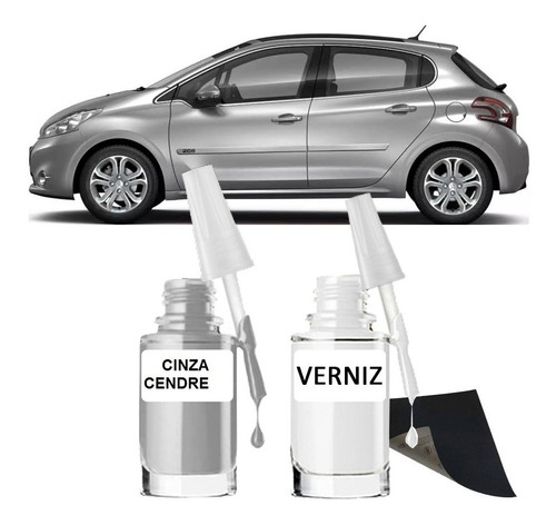 Tinta Tira Risco Automotiva Peugeot Cinza Cendre Ets 15ml