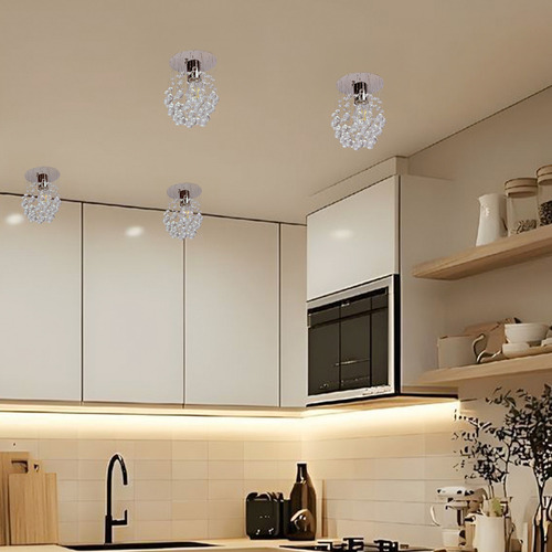 Candil 1 Luz Cristal Cortado Will Esfera Mini Petit Gamalux M10915/1 Color Cromado