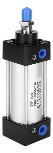 Cilindro Neumático De Doble Efecto Sc40 De Aluminio Estándar