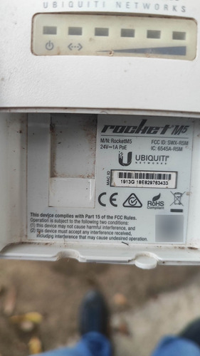 Rádio Ubiquiti - Rocket M5 Com Defeito Leia Anuncio (Usado)