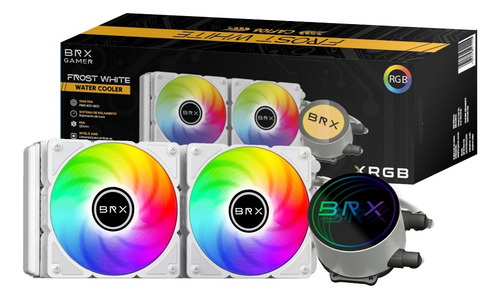 Water Cooler Brx Caf106 Rgb Intel/amd White 240mm
