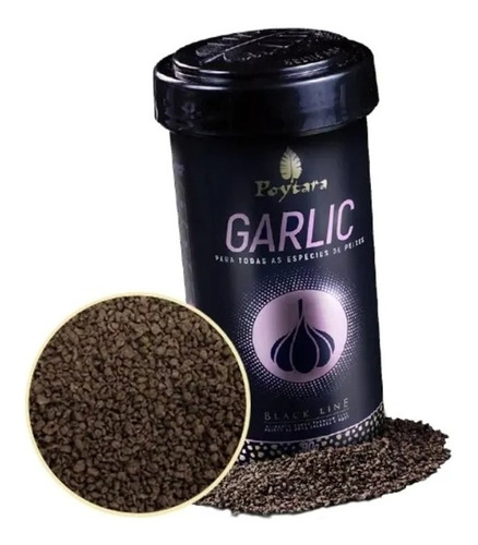 Poytara Black Line Garlic 35g - Ração Para Peixes De Alho