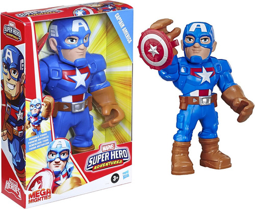 Playskool Heroes Mega Mighties Capitán América Articulado