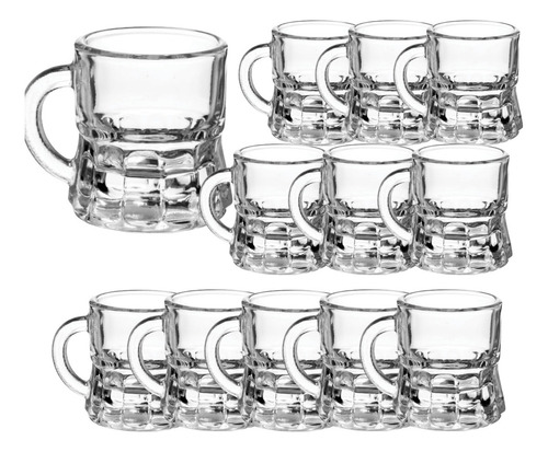 Set 12 Piezas Tequilero Mini Tarrito De Vidrio 20 Ml