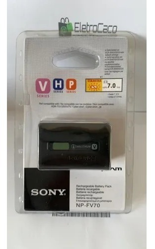Bateria Original Sony Np-fv70 Para Filmadora Envio Já