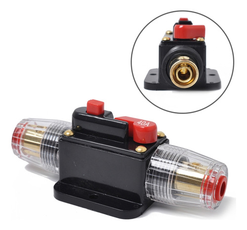 Portafusibles De Audio Para Coche Dc 12-24v 40a