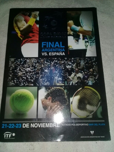 Revista Oficial Final Copa Davis Argentina España Mar Del Pl