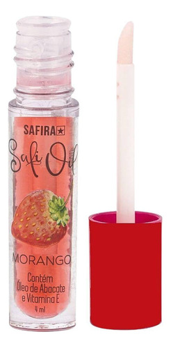 Gloss Labial Morango Hidratante Safira 4ml