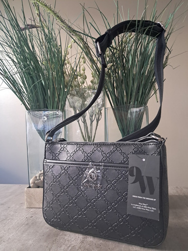 Bolsa Mujer Bandolera Nine West Nye563569 Con Asas Negras Negro Floreado Negro Negro